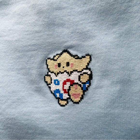 Pokémon Togepi Hand Embroidered Cross Stitch Crewneck Sweatshirt - Picture 6 of 6